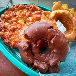 Apple Fritter and Glazed Old Fashions