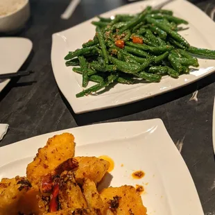 plates of food on a table