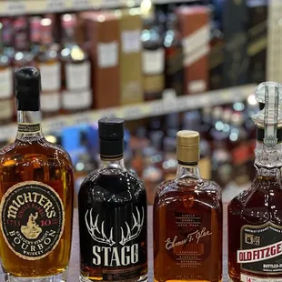 a selection of different types of spirits