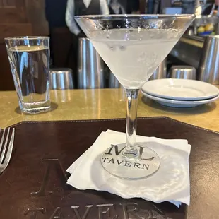 Half filled martini!