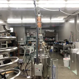 the inside of a brewery