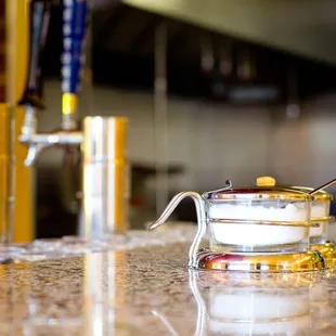 a coffee pot on a kitchen counter