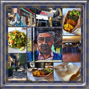 Montage of images from MLK Cafe