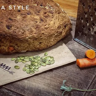 Oma style: organic carrots, walnuts and rosemary.