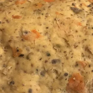 Fresh dough in the making