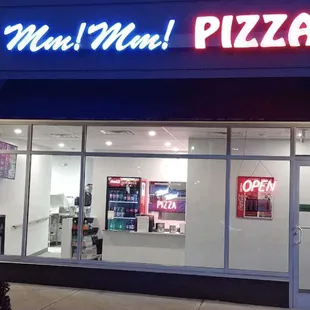 the front of the restaurant