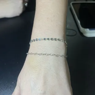 .925 sterling silver permanent jewelry stack