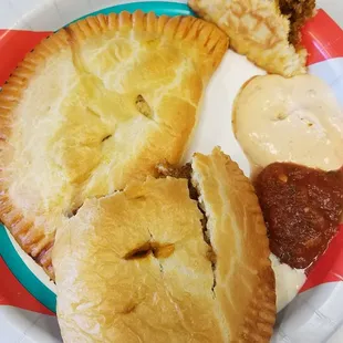 a plate of food on a table
