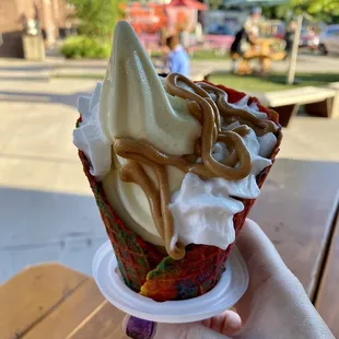 Cake batter vegan ice cream