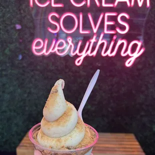 It really does! Cake batter ice cream with butterfinger topping in a cup, so delicious!!