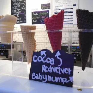 Weird and colorful cone options (they have more than this).