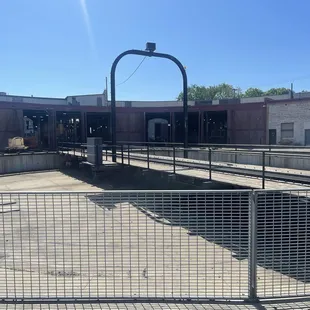 Outdoor Area (Station) Near the Train Rides