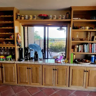 white oak kitchen storage