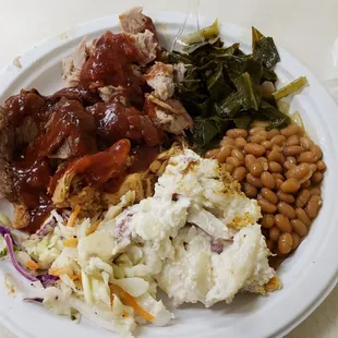 a plate of food on a table