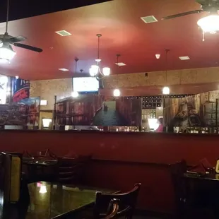 Interior seating towards bar