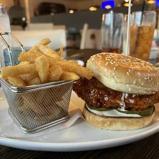 Hot chicken sandwich