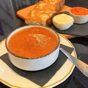 soup and toast