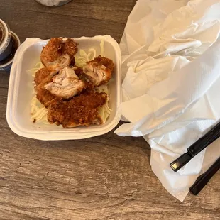 Side of the fried chicken.