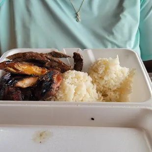 Teriyaki Steak and Chicken Mini Plate