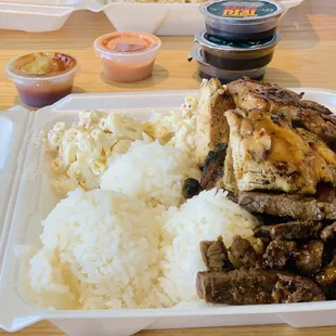 Steak, Chicken Meal