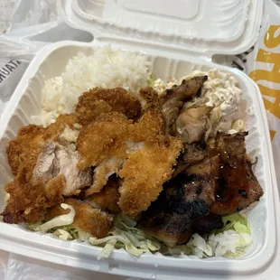 Teriyaki chicken &amp; Katsu chicken