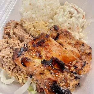 Mini - 2 Choice (teriyaki chicken &amp; Kalua Pig)