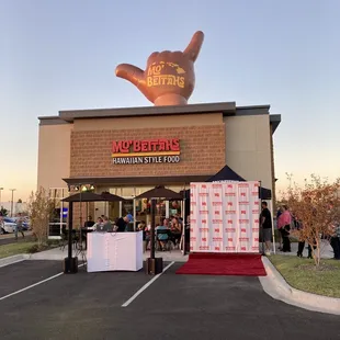 Outside at training night
