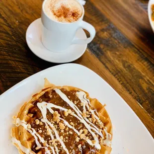 Pecan pie waffle