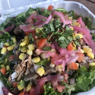 Pork salad. Super fresh.