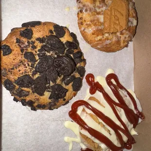 Guava Cream Cheese Cookie, Oreo Brookie Cookie, Lotus Cookie Butter