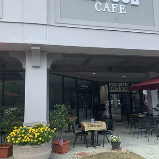 Front of the second location: MO Joe Cafe, not on Main Street