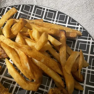 Burnt old fries