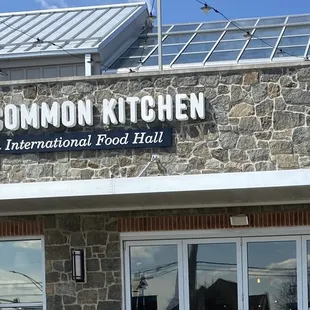 the exterior of the common kitchen
