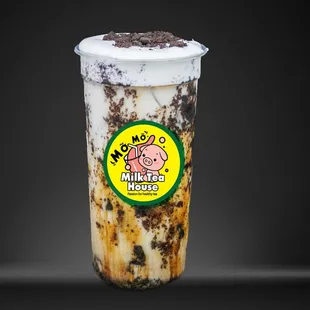 a milkshake in a plastic cup