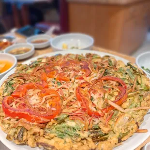Seafood pancake
