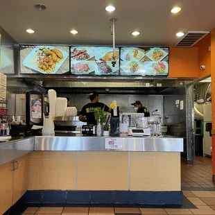 a view of the kitchen