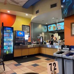 sushi and sashimi, interior