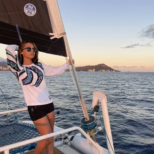 Crew on the search for whales