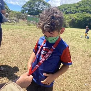 He got a medal today 9-10-22