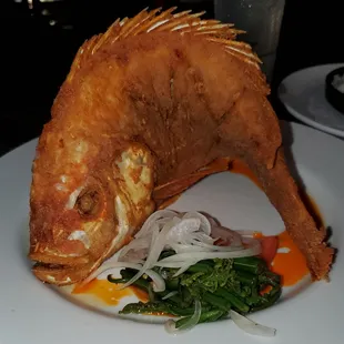 Sunfish w/ pohole salad