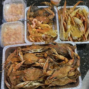 chicken wings and fried chicken