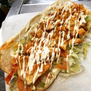 Buff Chicken SUB!!!! I would eat this sub at least once a week. Got me through law school!