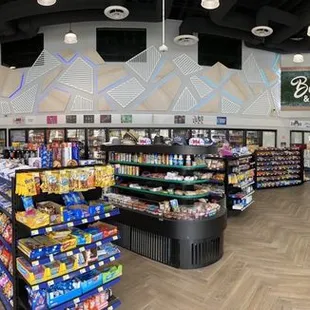 the inside of the store