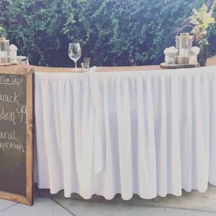 Bar set up