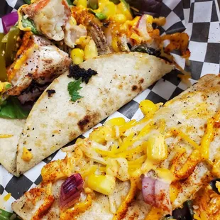 Mexican tacos with crab substitution