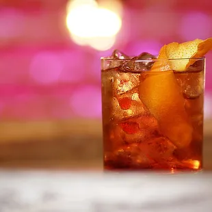 One of our favorite go to cocktails - The Old Fashioned - photo take at The Century in Downtown Modesto, CA.