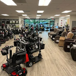 Here in the rear center of the showroom, looking forward, you can see how well stocked this little gem of a showroom is.
