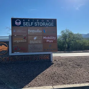 There is a Mobility Plus sign on the marquee sign along Oracle.