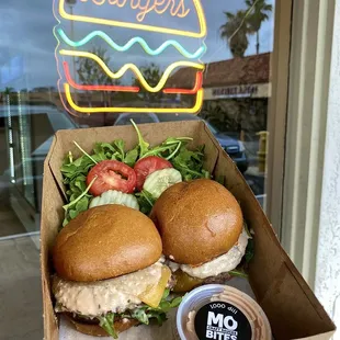 2 pack of sliders with 1000 Dill