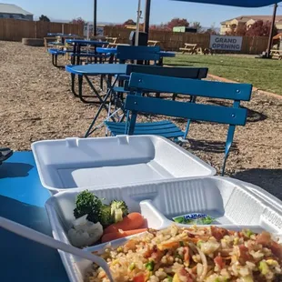 Full serving of Japanese Yaki(grilled) meshi!